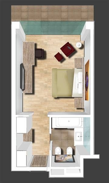 3D Bedroom Plan