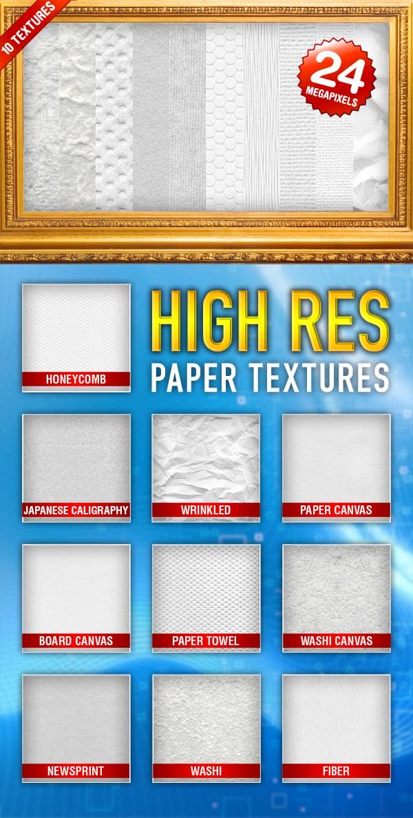 High Res Paper Textures