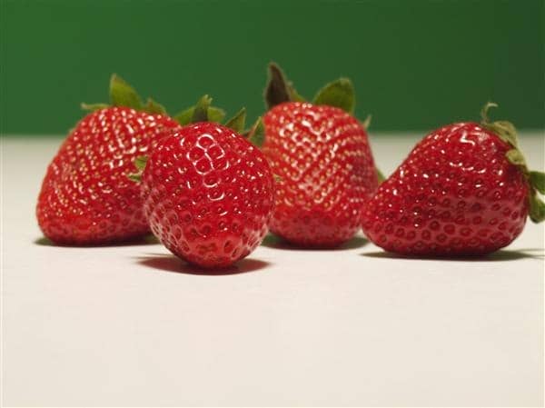 4 strawberries