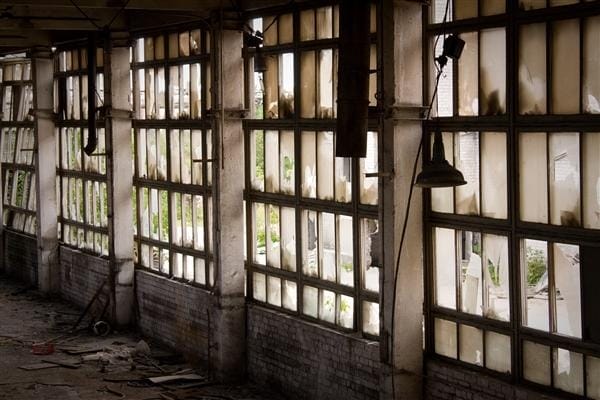 Window of Abandoned Factory