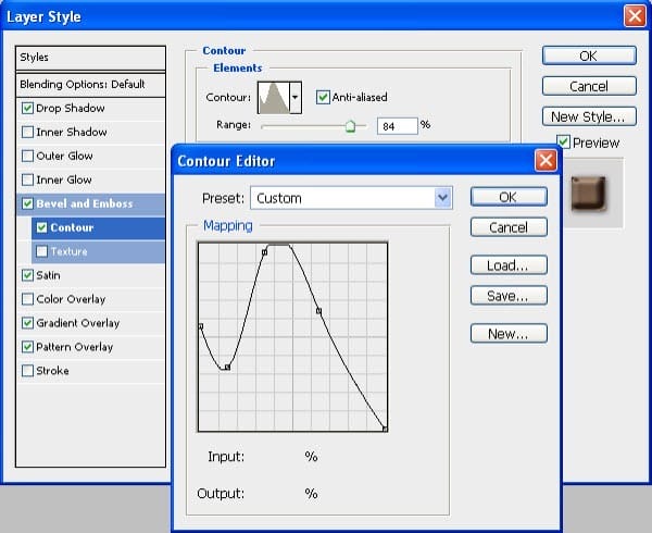 10 Contour option settings 10 Contour option settings