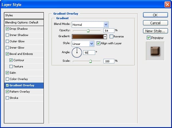13 Gradient overlay settings 13 Gradient overlay settings