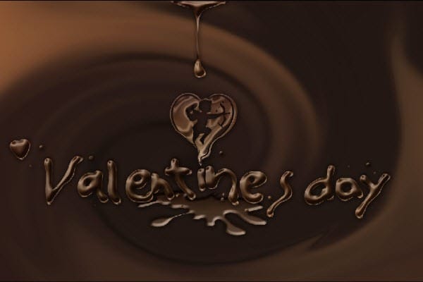 21 Melted chocolate effect 21 Melted chocolate effect