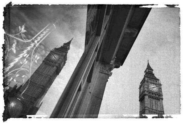 Big Ben and Reflection in Window