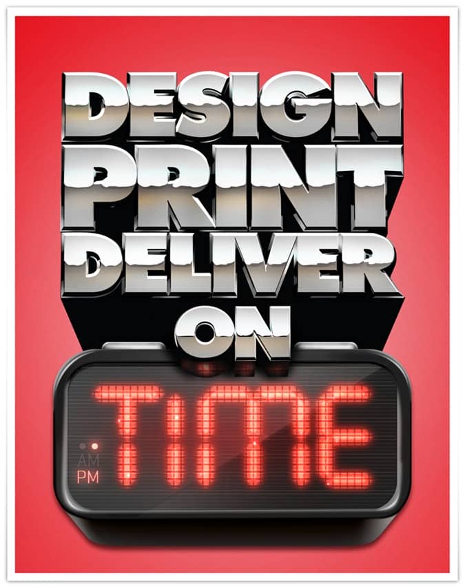 Design Print Deliver On Time A3 Poster V1