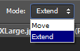 Switching to Extend mode