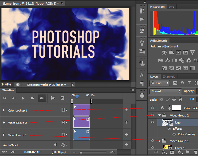 Video editing in Photoshop CS6