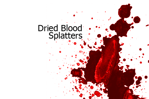 Køre ud Lyn Indflydelsesrig Dried Blood Splatters Photoshop Brushes - Photoshop Tutorials