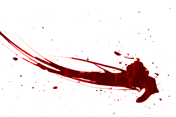 Abstract blood splatter