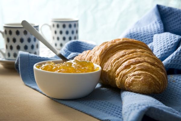 Croissant and jam