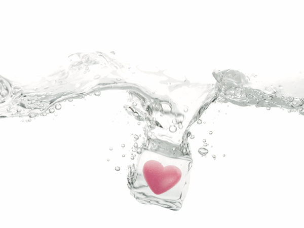 Splashing Ice Cube – Heart