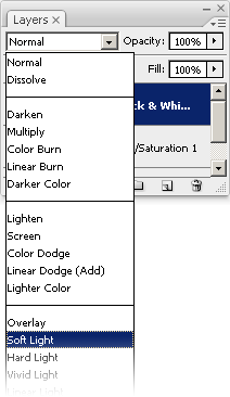 Soft Light layer blending mode