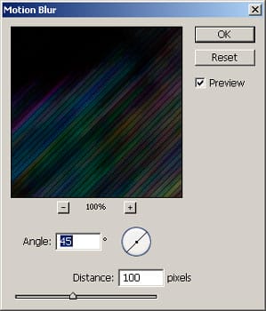 Using the Motion Blur filter. Using the Motion Blur filter.