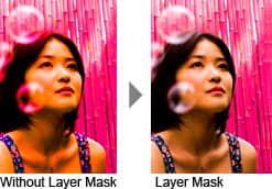 With and Without Layer Mask