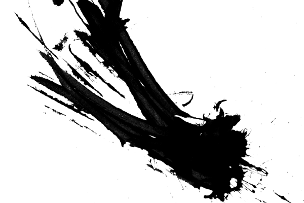 Example of ink splatter