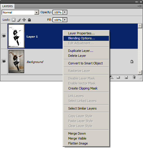 photoshop cs6 key to duplicate layer