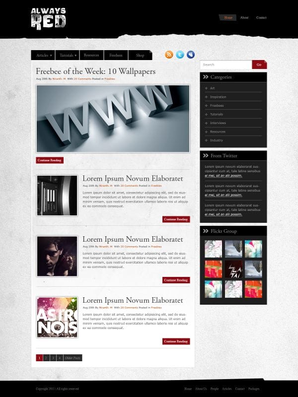 Create a Minimalist Blog Layout in Photoshop - Photoshop Tutorials