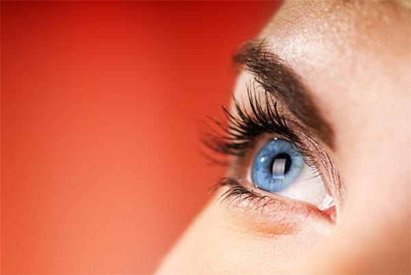eye with red background eye with red background