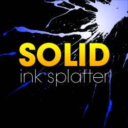 Solid Ink Splatter Photoshop Brushes