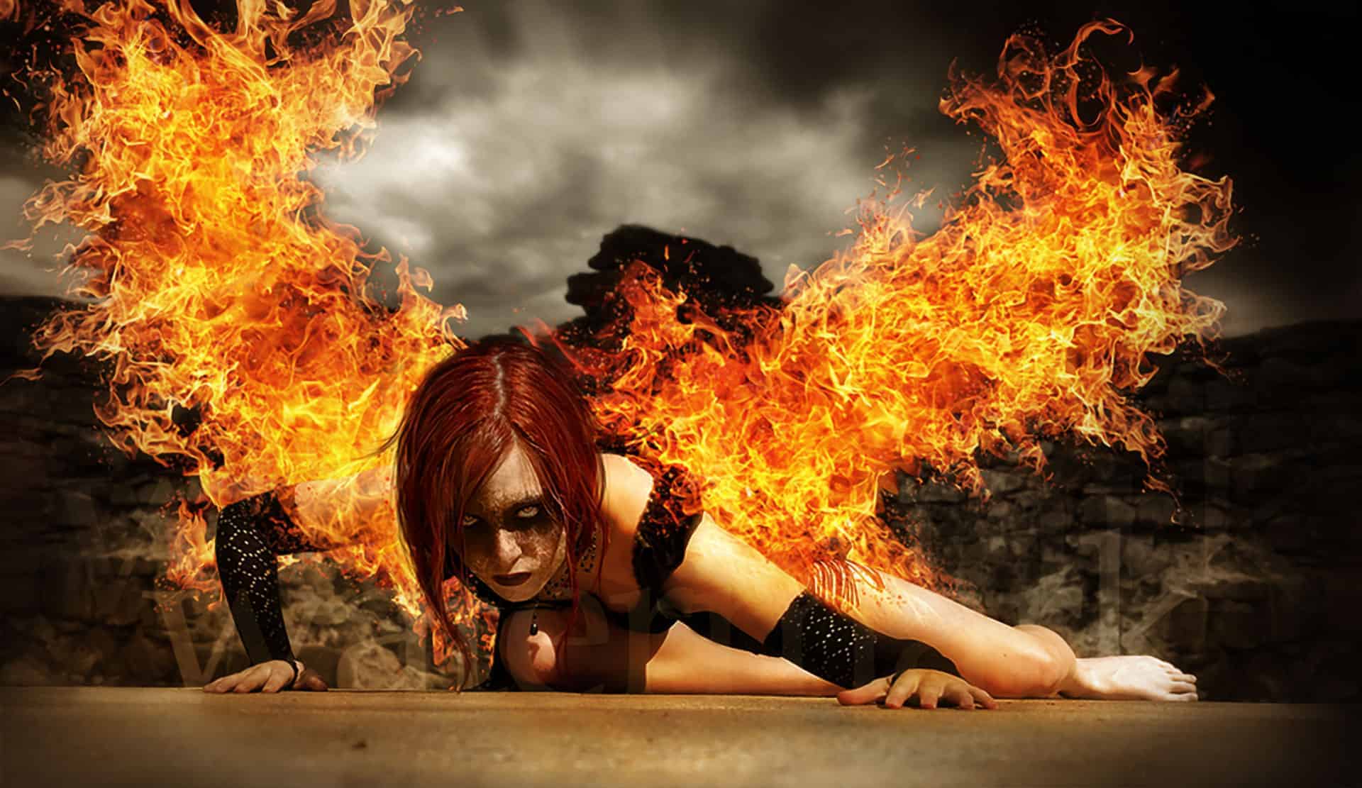 Create an Intense “Wings of Fire” Photo Manipulation