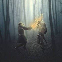 Create a Werewolf Warrior Wielding a Flaming Sword in Photoshop