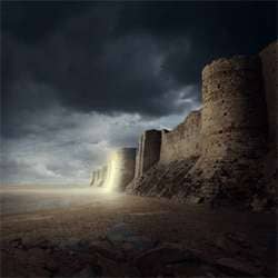 Create a Gigantic Fortress with a Mysterious Glow in Photoshop