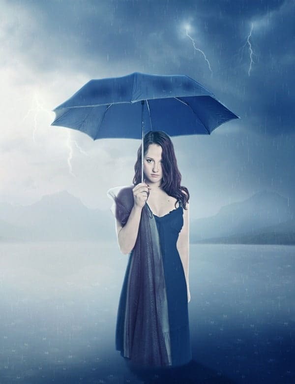 Let Me Sink – Emotional Rainy Scene Photo Manipulation