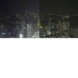 Before and After Pictures of Earth Hour 2011