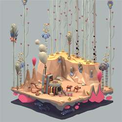 12 Cute Low-Polygon 3D Artworks by Erwin Kho