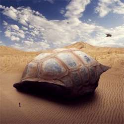 How to Create a Sci-Fi Giant Tortoise Shelter Photo-Manipulation
