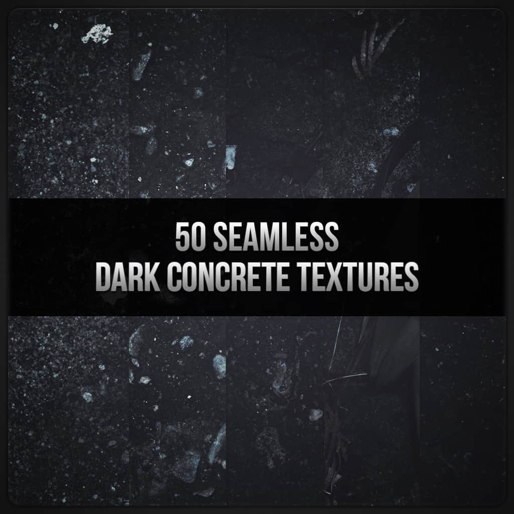 Freebie: 10 Seamless Dark Concrete Textures