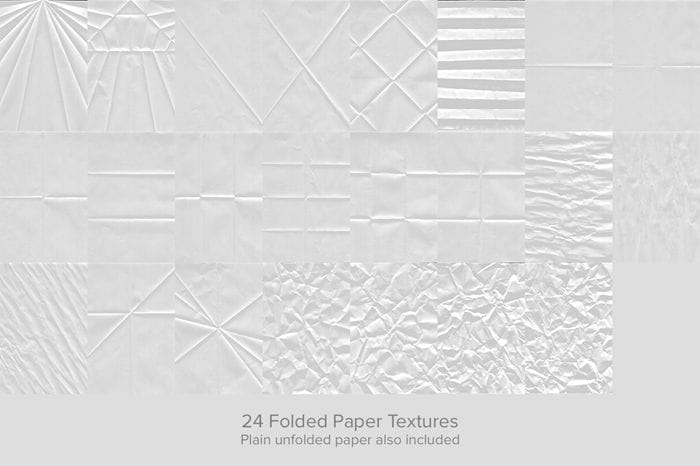 Free Download: 5 Folded Paper Overlay Textures - Photoshop Tutorials