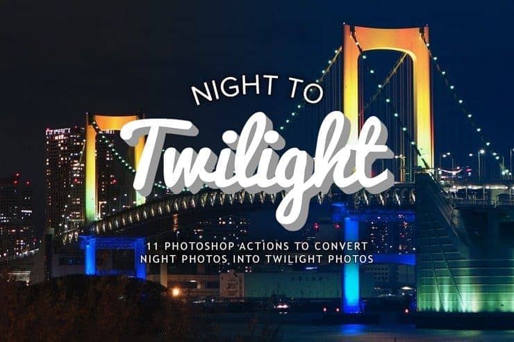 Free Download: Photoshop Actions to Turn Night Photos into Twilight Photos