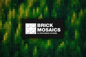 Free Download: Awesome Lego Mosaic Actions
