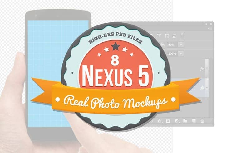 Free Download: Google Nexus 5 Product Mockups (PSD Files)