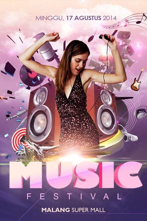 Create Groovy Music Flyer Poster with Photoshop and Illustrator