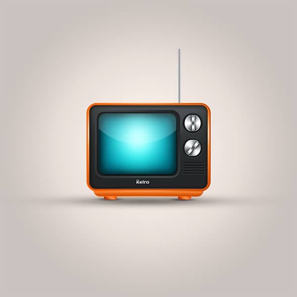 Create a Cute Television Icon From Scratch