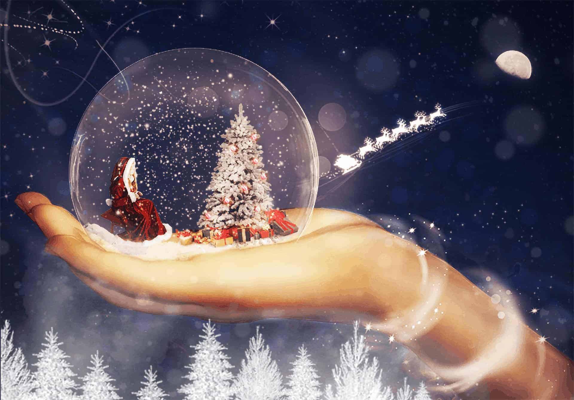 How to Create a Magical Christmas Snow Globe in Photoshop