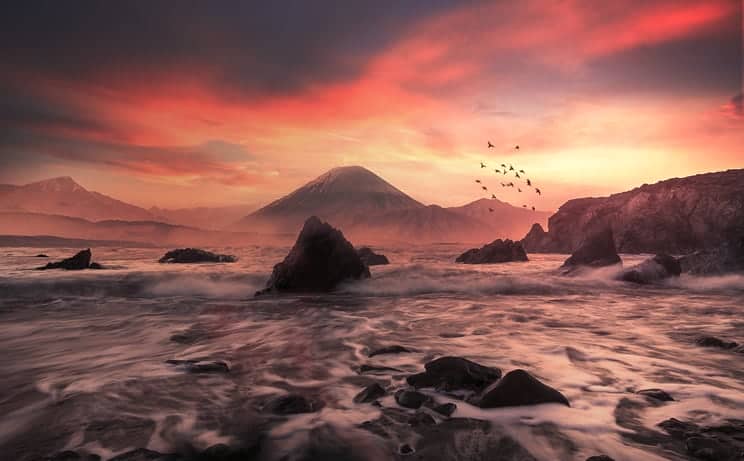 Manipulate a Photo into a Beautiful Fiery Sunset Landscape
