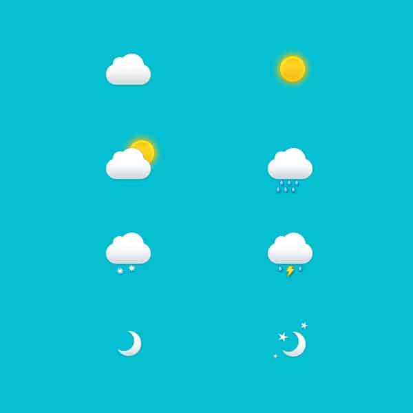 Create a Set of Weather Icons in Adobe Photoshop