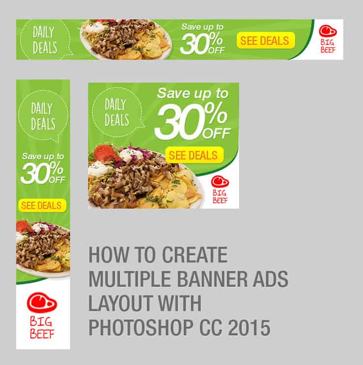 Creating Multiple Banner Ads Layout Using Artboard in Photoshop CC 2015
