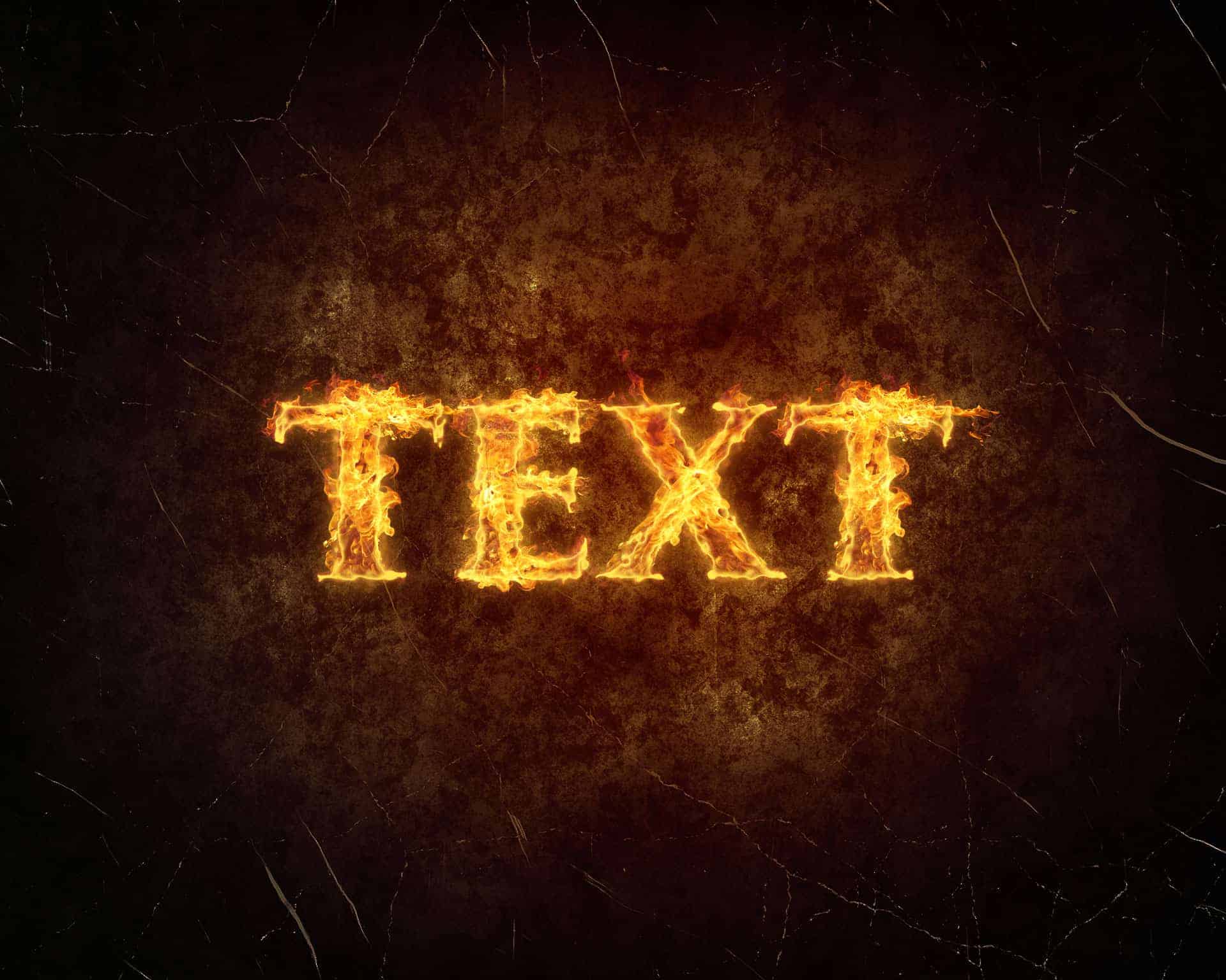 Create a Simple Fiery Text Effect in Photoshop