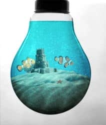 Create an Aquarium Inside a Light Bulb with Photoshop