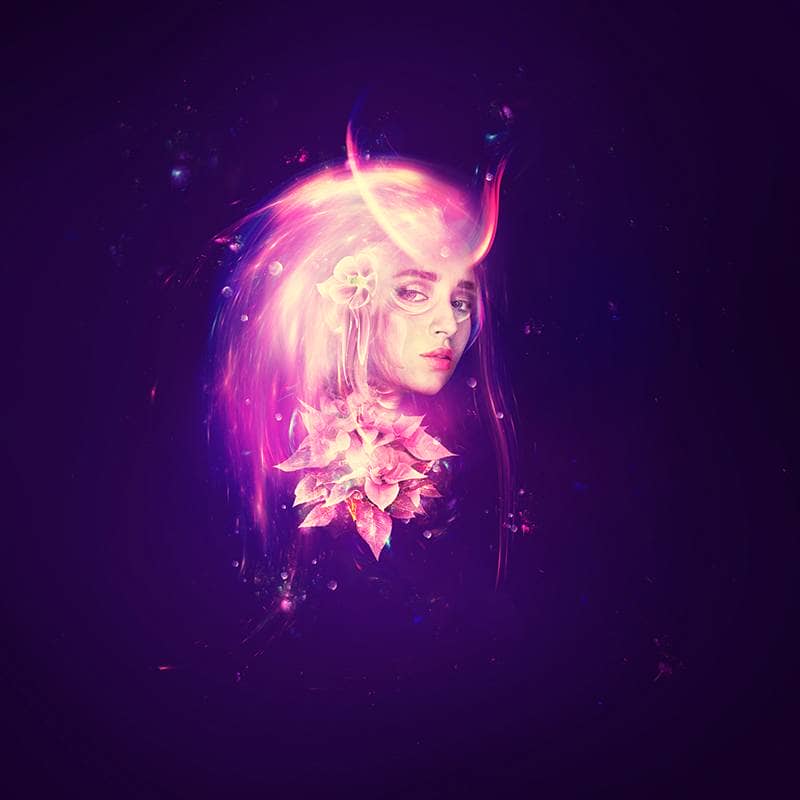 Photoshop Tutorial: Create a Glowing Cyberpunk Portrait with Light Streaks