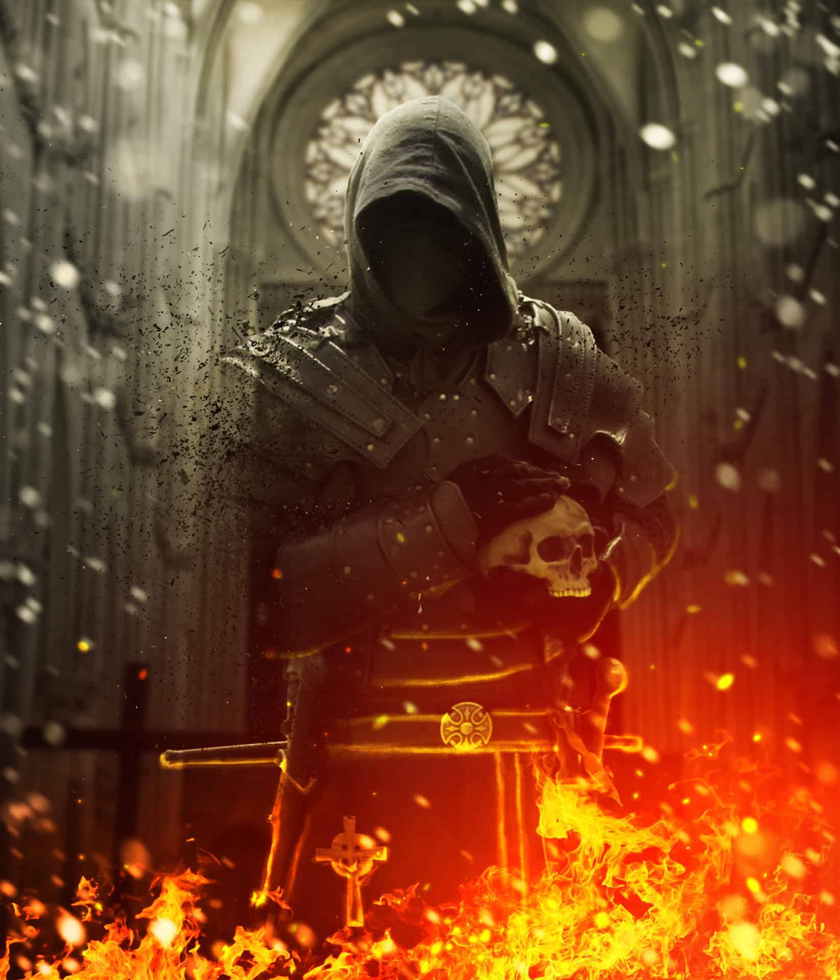 Create a Firing Medieval Scene with Disintegration Effect in Photoshop