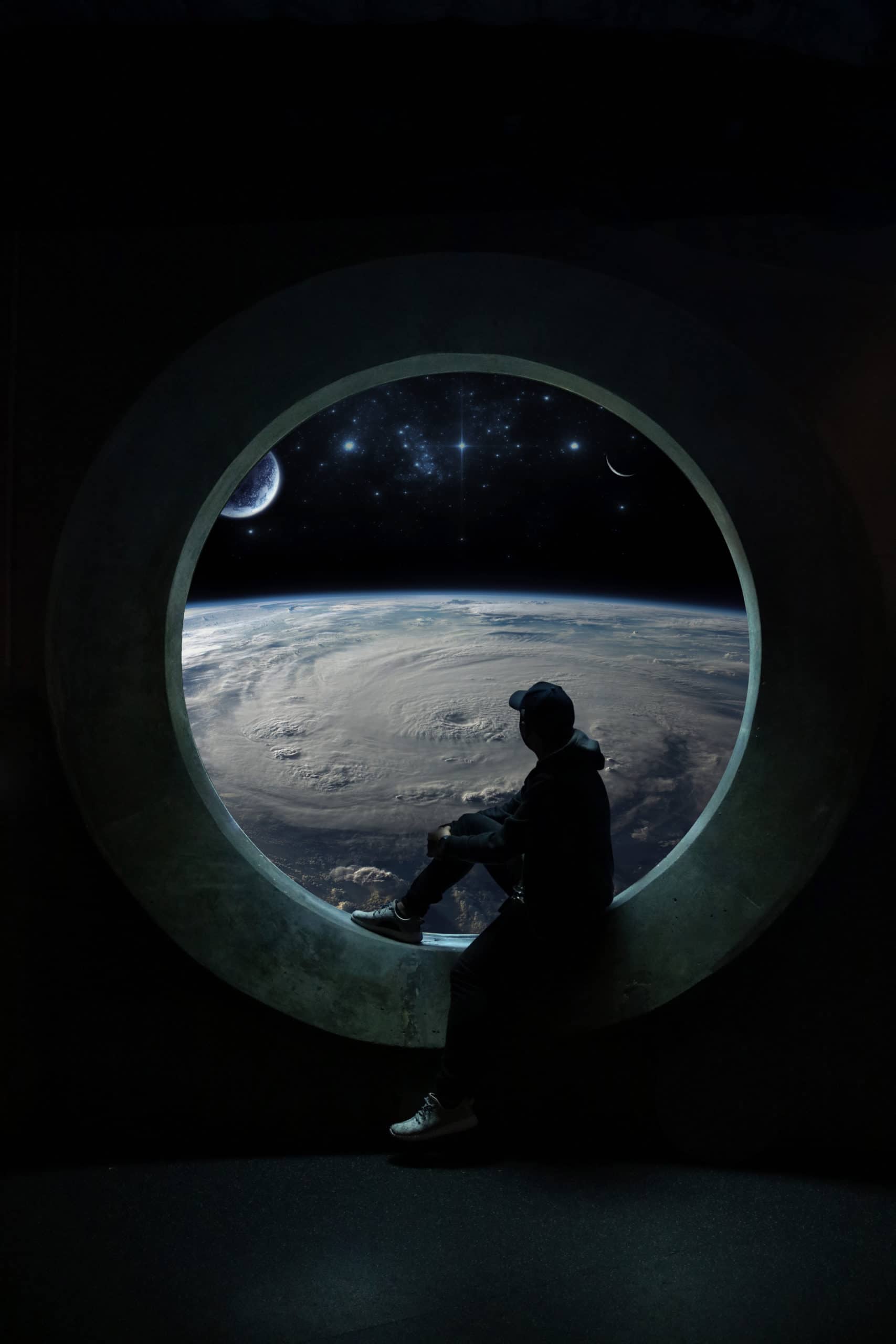 How to Create a Photo Manipulation Scene from the Other Side - A View of Earth from Space
