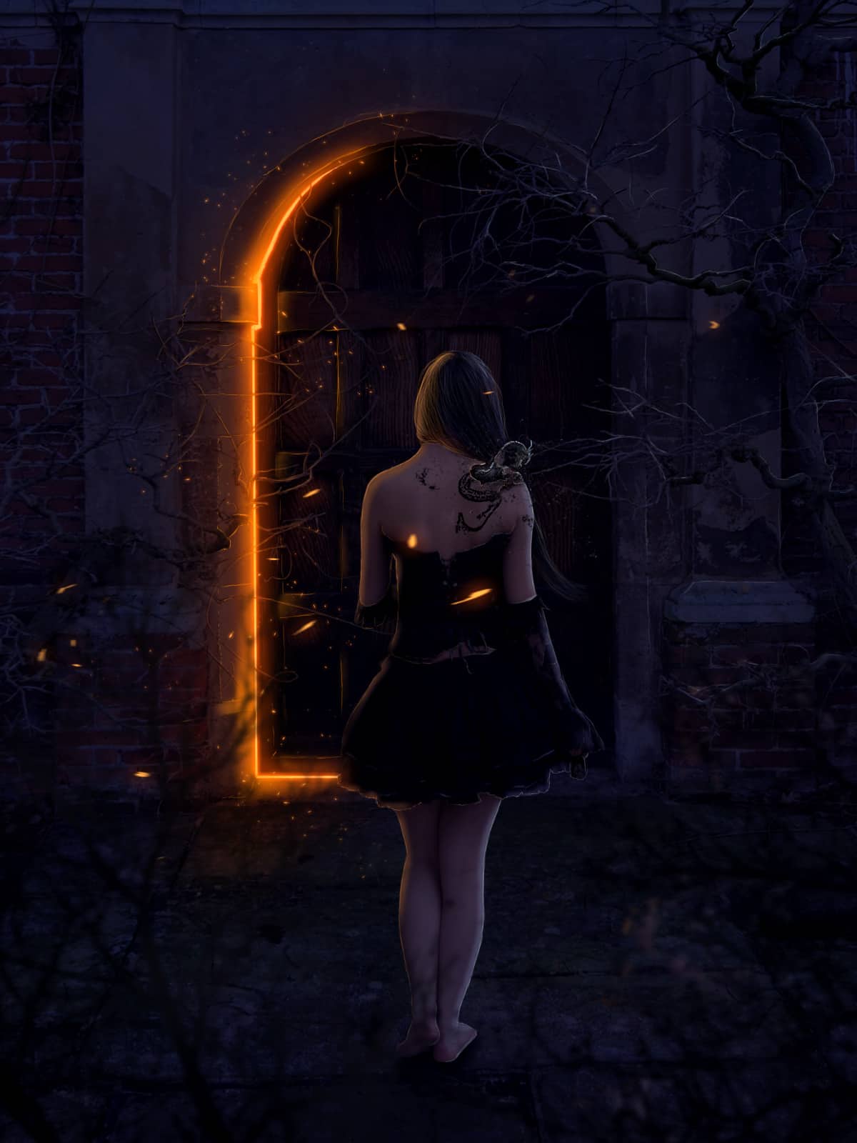 Born of the Dragon - Create this Symbolic Gothic Composite in Photoshop