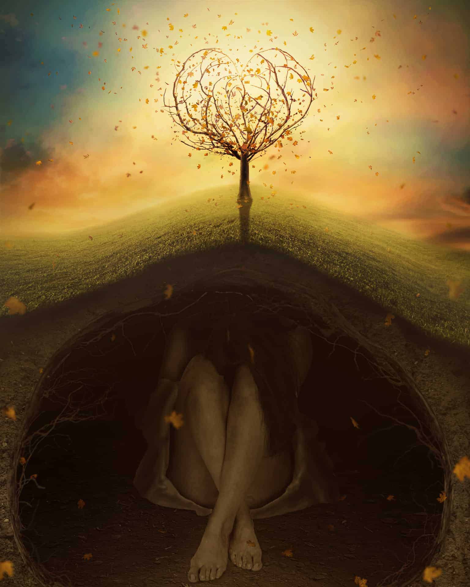 Create a Surreal, Emotional Underground Scene Photo Manipulation
