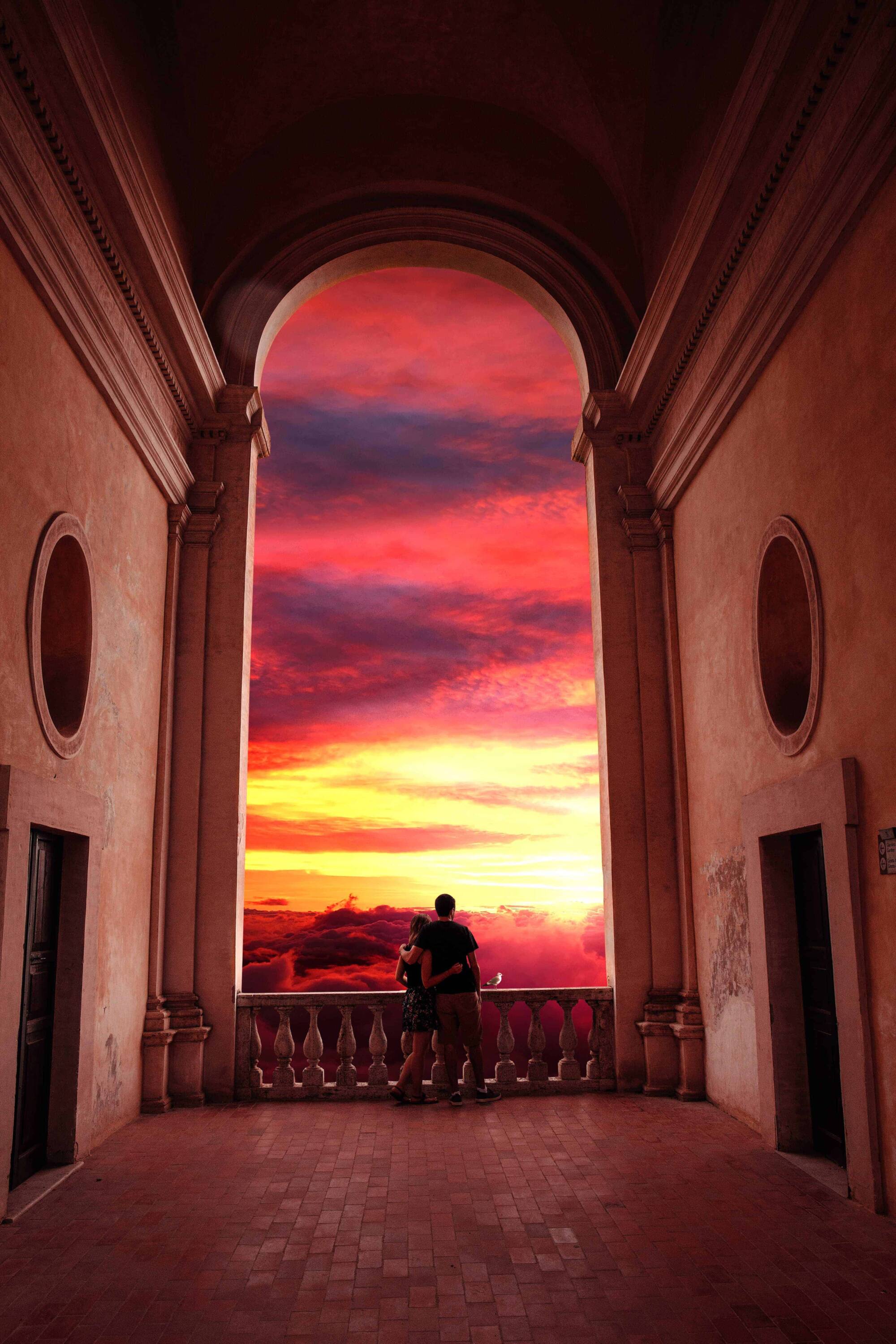 Create an Emotional Sunset Scene Above the Clouds in Photoshop