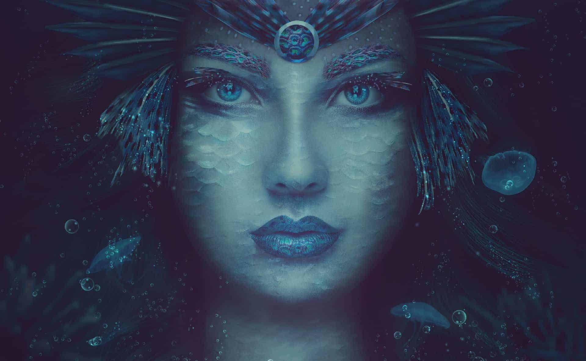 How to Create a Fantasy Sea Woman Portrait Photo Manipulation with Adobe Photoshop